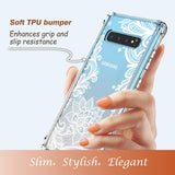 Cutebe Case for Galaxy S10 Plus,Shockproof Series Hard PC+ TPU Bumper Protective Case for Samsung Galaxy S10 Plus 6.4 Inch 2019 Release Crystal