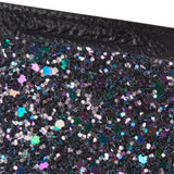 Case-Mate - Stick On Credit Card Wallet - POCKETS - Ultra-slim Card Holder - Universal fit - Apple – iPhone – Samsung – Galaxy - and more –  Black Iridescent Glitter