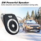 Bluetooth Car Speaker Auto On Off, Aigital Wireless in-Car Speakerphone Support Siri, Google Assistant for Hands-Free Talking, Music Playing&GPS Compatible with All Smartphones Connect Two Phones
