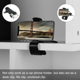 Car Phone Holder Mount, Kamisafe Car HUD Dashboard Cellphone Holder Cradle Mobile Clip Stand Compatible for iPhone Xs X 8 7 Plus Samsung S9 S8 Plus Note 9 Google Huawei Other 3.5-6.5 Inches Smartphone