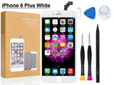 Compatible with iPhone 6 Plus Screen Replacement 5.5 inch (White), COASD LCD Digitizer Touch Screen Assembly Set with 3D Touch, Repair Tools and Professional Replacement Manual Includ (6 Plus White)