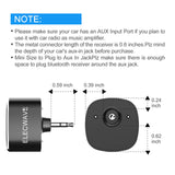 Bluetooth Receiver for Car, ELECWAVE Bluetooth 4.2 Hands-Free Car Kits/Bluetooth Aux Car Audio Adapter with Dual 2.4A USB Port Car Charger, Wireless Car Kits for Home/Car Audio Stereo, 3.5mm AUX Input