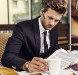 Bluetooth Headset, HandsFree Wireless Earpiece V4.1 with Mic for Business,Office,Driving,Music,iPhone/Android (Blue)