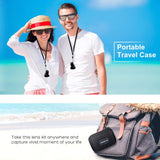 Cell Phone Camera Lens Kit – VIEWOW 4K HD 7 Optical Glasses 15X Macro 0.45X Wide Angle Phone Lens Kit with LED Light and Travel Case, Compatible with iPhone X/XS/8/7 Plus Samsung Pixel