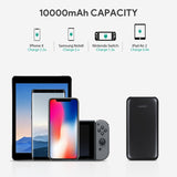 AUKEY Power Delivery Power Bank, 10000mAh PD Power Bank, 18W USB-C Portable Charger with Quick Charge 3.0 Compatible iPhone Xs/XS Max, Pixel, Samsung, Nintendo Switch etc.