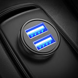 Car Charger, Ainope 4.8A Dual USB Cigarette Lighter Adapter, Aluminum Alloy Fast Car Charging Mini Flush Fit for iPhone Xs max/x/7/6s, iPad Air 2/Mini 3, Note 9/Note 8/Galaxy S9/S8 – Black