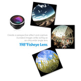 Criacr Phone Camera Lens, 12X Zoom Lens + Fisheye Lens + Macro Lens & Wide Angle (Attached Together) + Phone Holder + Tripod, 3 in 1 Smartphone Cell Phone Telephoto Lens for iPhone, Samsung