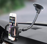 Car Phone Mount, Windshield Cell Phone Holder Universal Car Cradle Mount with Strong Suction Cup and One Touch Design Compatible iPhone X SE 7 Plus 6S 6 Plus 6 5S 5 4, Samsung Galaxy S9 Plus S8 S7