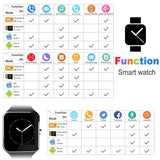 CNPGD Bluetooth Smart Watch(Partial Compatible for IOS IPHONE)+(Full Compatible for Android smartphone) Samsung, LG, Galaxy Note, Nexus, Sony+Unlocked Watch Cell Phone+Fitness Tracker Camera Pedometer for Kids, Men and Women(Black)