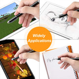 Capacitive Stylus Pen with Ballpoint Pen Writing ,Penyeah 4-in-1 Touch Screen Stylus—Writing Pen &Disc Tip & Mesh Fiber Tip & Rubber Tip,Stylus Pen For Touch Screen Devices--Black