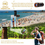 Cell Phone Camera Lens Kit, OUNUO 6 in 1 Kit 12X Zoom Telephoto Lens + 235° Fisheye Lens + 0.62X Wide Angle Lens + 20X Macro Lens + Professional CPL Lens + Starburst Lens + Phone Holder & Tripod
