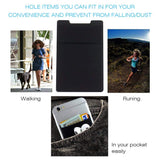 Cell Phone Card Wallet, 3Pack Phone Card Holder Ama Forest Ultra Slim Silicone 3M Self Adhesive Stick on Wallet for ID Credit Card Phone Sleeves Pocket for iPhone Android Samsung Galaxy Black+ Gray