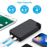 SOARAISE Solar Charger 25000mAh Portable Power Bank with 2 USB Output Waterproof Battery Pack Compatible with Most Phones, Tablets and More