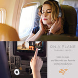 Bluetooth Audio Transmitter & Receiver - Wireless Sound Transmitters for Bose Headphones, Apple Airpod's, iPhone, Galaxy, Android - 3.5mm Jack Transmitter for Airplane, Car, TV, Treadmill, Gym & More