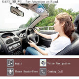 Bluetooth Car Speaker, Aigital Wireless in-Car Speakerphone on Sun Visor, Clear Sound for Handsfree Calling Music, AUTO Power ON Function and Supports Siri - White