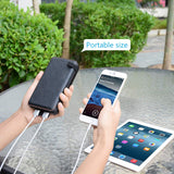 SOARAISE Solar Charger 25000mAh Portable Power Bank with 2 USB Output Waterproof Battery Pack Compatible with Most Phones, Tablets and More