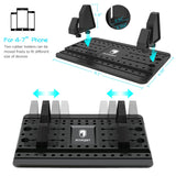 Cell Phone Holder for Car - FITFORT Universal Silicone Anti-Slip Car Phone Mount GPS Holder Mounting in Vehicles Pickup Compatible Phone X 8 7 Plus, Note 8 Galaxy S9 S8Plus