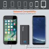 Jackery Portable Charger Bar 6000mAh Pocket-Sized External Battery Pack Fast Charger Power Bank with Emergency LED Flashlight for iPhone, Samsung and Other Devices - Black