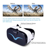 Canbor VR Headset with Controller Remote, Virtual Reality Headset 3D VR Goggles Glasses Compatible with 4.0-6.3 Inches Apples iPhone Samsung Sony More Android Phones