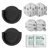 Car Grips Mount for Phone Stand, pop-tech 2 Pack Car Phone Holder for Collapsible Grip / Socket Mount Users with 3M Sticky Adhesive Replacement Used on Dashboard, Home, Desk, Wall - Black