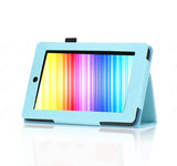 for Fire HD 7 Case (2014 Oct Release) SAWE Case Slim Fit Leather Standing Protective Case Cover with Auto Sleep/Wake Feature (Will only fit Fire HD 7 4th Generation 2014 Model), (Baby Blue)