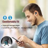 Bluetooth Earbud, BESINPO Bluetooth 5.0 Wireless Earbud 120 Hours Playing Time 1500mAh Portable Charging Case Mini Single Bluetooth Earpiece with Mic, Clear Sound for Hands-Free Call - One Piece