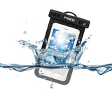 FRiEQ Waterproof Case For Outdoor Activities - Waterproof Bag/Pouch For iPhone X/8/8plus/7/7plus/6s/6s plus/Samsung Galaxy S9/S9 Plus - IPX8 Certified To 100 Feet (Black)