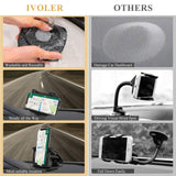 Cell Phone Holder for Car Dashboard, iVoler 360° Rotate Strong Sticky Gel Premium 3M Dashboard Car Mount Cradle Compatible iPhone Xs Max XR X 6S 7 8 Plus Samsung Galaxy Note 9 S8/S9 Pixel Vehicle GPS