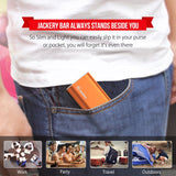 Jackery Portable Travel Charger Bar 6000mAh Pocket-Sized Ultra Compact External Battery Power Bank Fast Charging Speed with Emergency Flashlight for iPhone, Samsung and Others - Orange