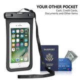 Capshi Waterproof Phone Pouch, 2 Pack Universal Waterproof Case Waterproof Phone Case IPX8 Available TPU Clear Dry Bag for iPhone X/Xs/XR/8/8plus/7/6s/6 Samsung up to 6.3"