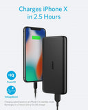 Anker PowerCore Lite 10000mAh, USB-C Input (Only), High Capacity Portable Charger, Slim and Light External Battery for iPhone, Samsung Galaxy, and More