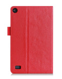 Fire 7 2015 Case, Amazon Fire 7 Case, rooCASE Dual View Leather PU Folio Slim Fit Lightweight Folding Cover with Stand for Fire 7 5th Gen 2015, Red