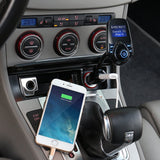 Bluetooth FM Transmitter Wireless In-Car Radio Adapter Hands-free Call Car Kit MP3 Player 3.4A Dual USB Car Charger with Display for iPhone iPad iPod Samsung Xiaomi Huawei(black) (FM Transmitter T10)