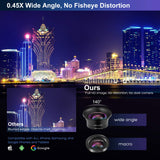 Cell Phone Camera Lens Kit – VIEWOW 4K HD 7 Optical Glasses 15X Macro 0.45X Wide Angle Phone Lens Kit with LED Light and Travel Case, Compatible with iPhone X/XS/8/7 Plus Samsung Pixel