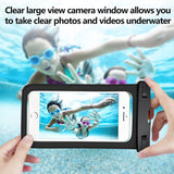 Capshi Waterproof Phone Pouch, 2 Pack Universal Waterproof Case Waterproof Phone Case IPX8 Available TPU Clear Dry Bag for iPhone X/Xs/XR/8/8plus/7/6s/6 Samsung up to 6.3"