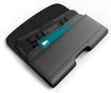 Bomea iPhone Xs Max Holster, iPhone 8 Plus 7 Plus Belt Clip Case, Premium Leather Holster Pouch Case with ID Card Holder for Apple iPhone Xs Max/6s Plus/7 Plus/8 Plus (Fit w/Phone Case on) Black