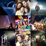 CHSMONB Mini LED Selfie Light, Rechargeable 2 Adjustable Brightness Camera Fill Light Compatible for Any Cell Phones Tablet Photography Video (Black)