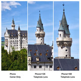 Camera Lens Kit,WMTGUBU 4 in 1 HD Universal Clip-On Phone 18X Optical Zoom Telephoto Lens+15X Macro Lens+0.6X Wide Angle Lens Tripod (Black)