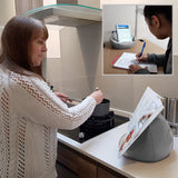 COSY HOLDER Pumpkin Beanbag Cushion - Tablet & E-Reader (eBook) Holder/Stand. Ideal for iPad, Samsung Galaxy, Kindle & Books. Holds Your Device at Any Viewing Angle. Ideal for Home or Travel (Grey)