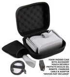 CASEMATIX Case Compatible with Oculus Go VR Headset – Dense Foam Protects Oculus Go Standalone Virtual Reality Headset and Accessories