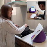 COSY HOLDER Pumpkin Beanbag Cushion - Tablet & E-Reader (eBook) Holder/Stand. Ideal for iPad, Samsung Galaxy, Kindle & Books. Holds Your Device at Any Viewing Angle. Ideal for Home or Travel (Purple)