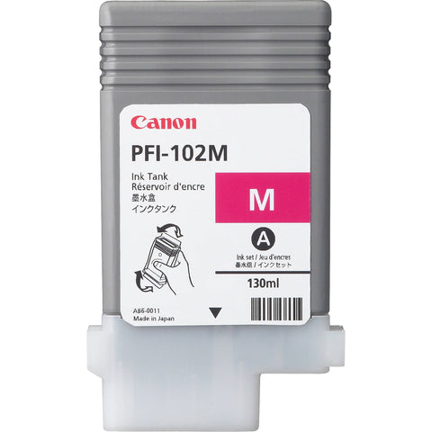 Canon, PFI-102, Magenta, 0897B001AA