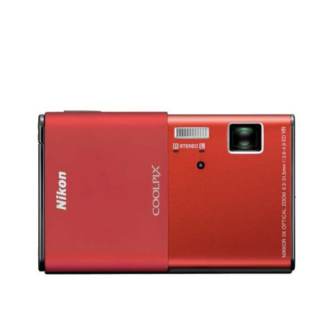 Camara Digital de 14 1MP 5x Wide Zoom Nikkor ED Lens 3 5 OLED Touchscreen | Rojo