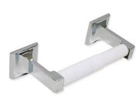 Porta papel higienico cromada superficial con tornillos escondidos, Aquatek