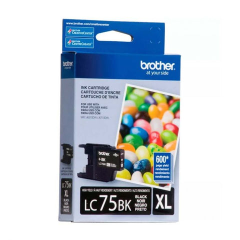 Cartucho de tinta Brother Innobella LC75BK XL Negro, 600 Páginas