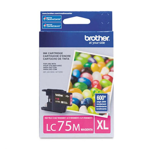 Cartucho de tinta Brother Innobella LC75M XL Magenta, 600 Páginas
