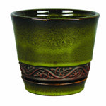 Pote de 6" cerámico jade reserva