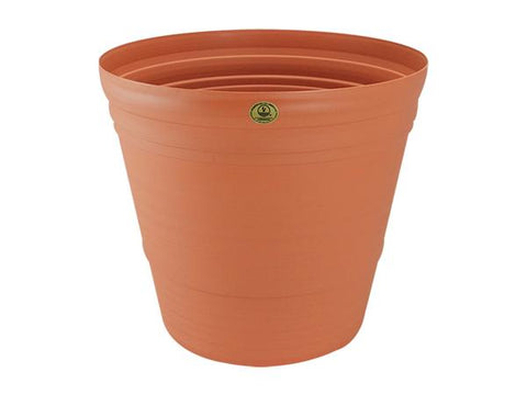 Pote artesanal de 16x14 pulgadas color chocolate, Plastico la ardilla
