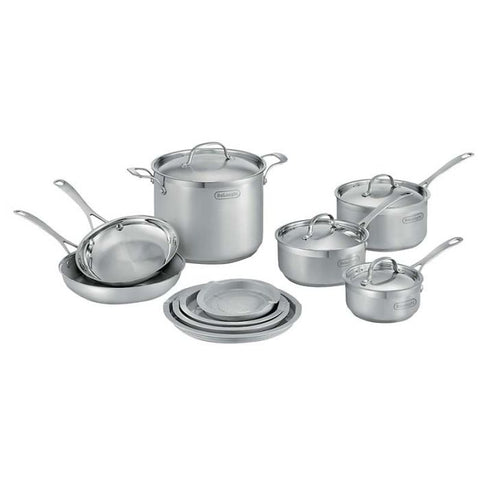 Juego de olla 10 piezas Delonghi acero inoxidable