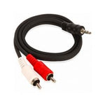 Okahama | Cable 3.5mm | 2RCA | Negro